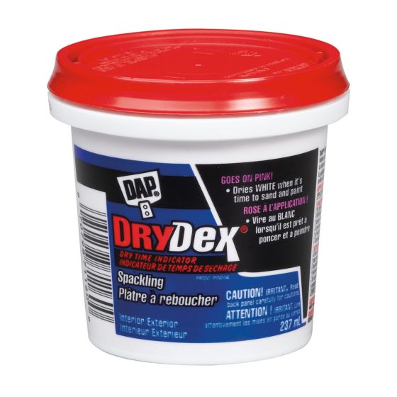 Plâtre à reboucher avec indicateur de temps de séchage, blanc, 237 ml