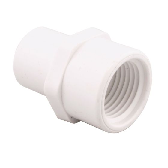 Adaptateur S40 en PVC, 1 1/4", blanc