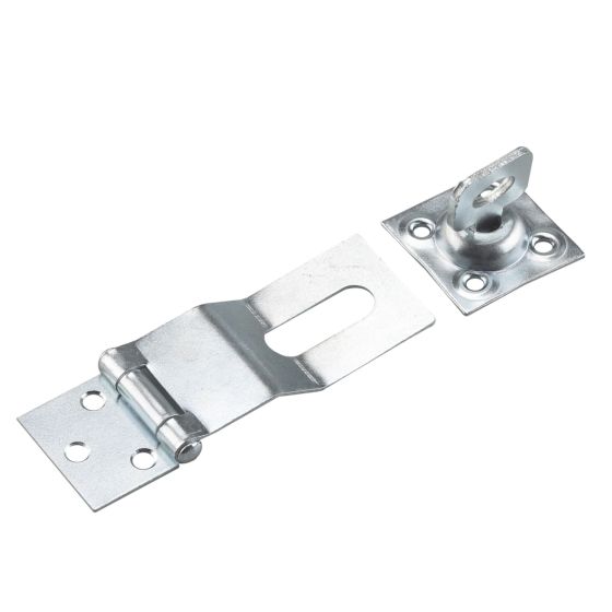 Swivel staple safety hasp - Zinc - 3 1/2"