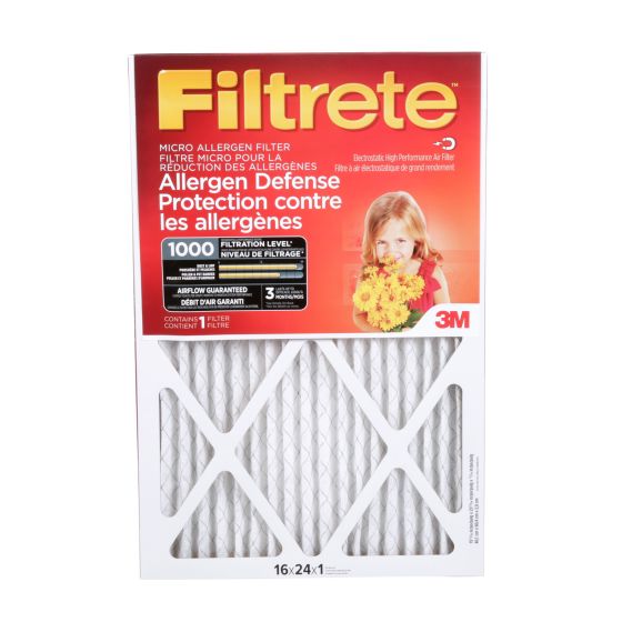 Micro Allergen Filter - 1" x 16" x 24"