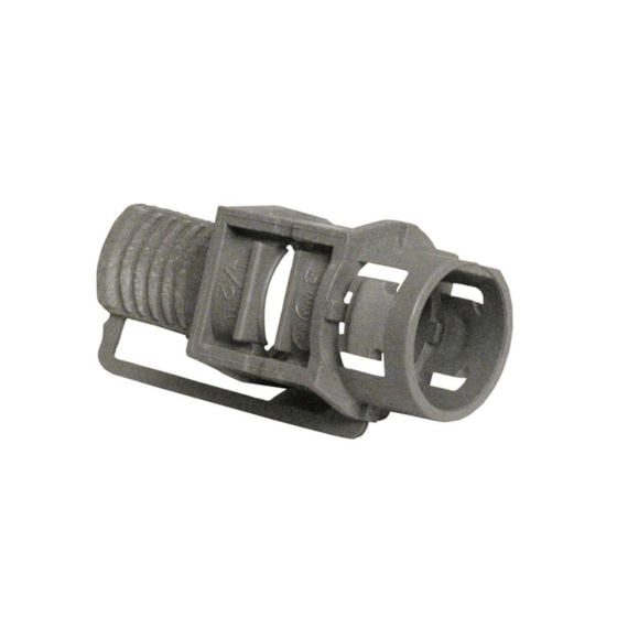 Connecteur de type encliquetable, 1/2", gris, 5/pqt