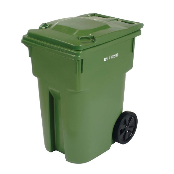 Bac roulant, 360 l, vert