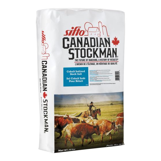 Canadian Stockman Cobalt Iodized Salt - Blue - 25 kg