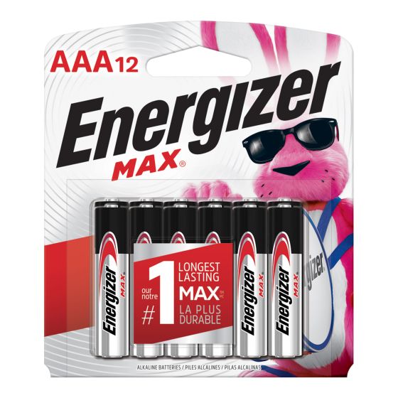 Energizer Max Batteries - AAA - 12/Pkg