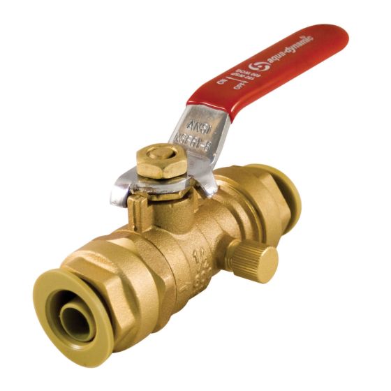 Soupape à bille avec drain, 3/4"