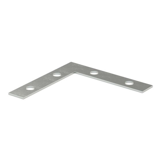 Plaque de coin plate, zinc, 5"