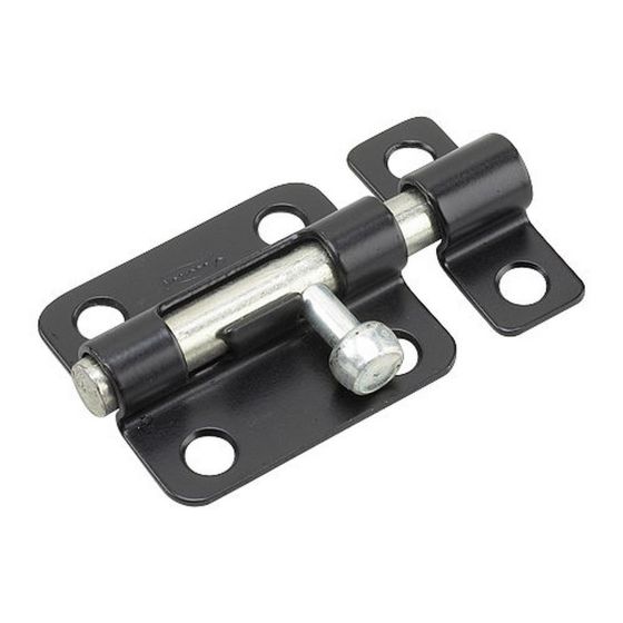 Regular Duty Barrel Bolts - Black - 2 1/2"
