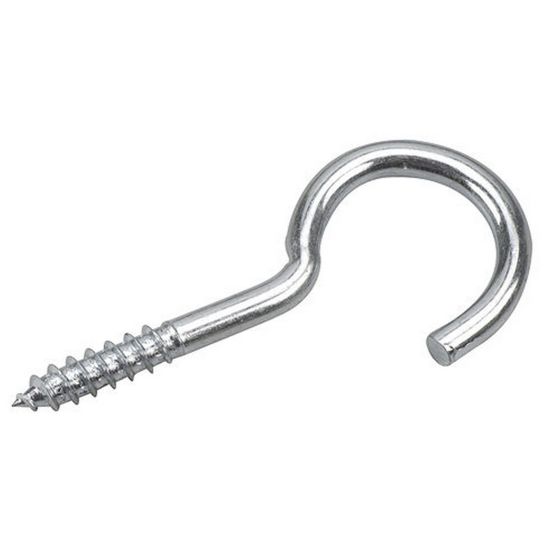 Screw Hook with Lag Thread - 4.8 mm x 2 3/4"