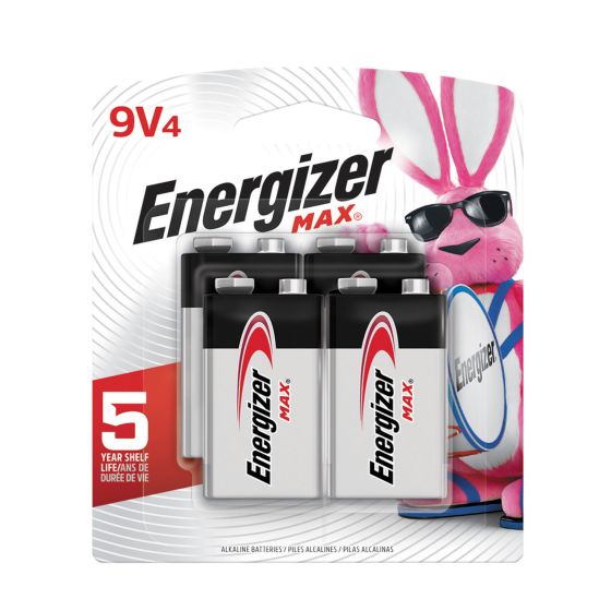 Energizer Max Batteries - 9 V - 4/Pkg