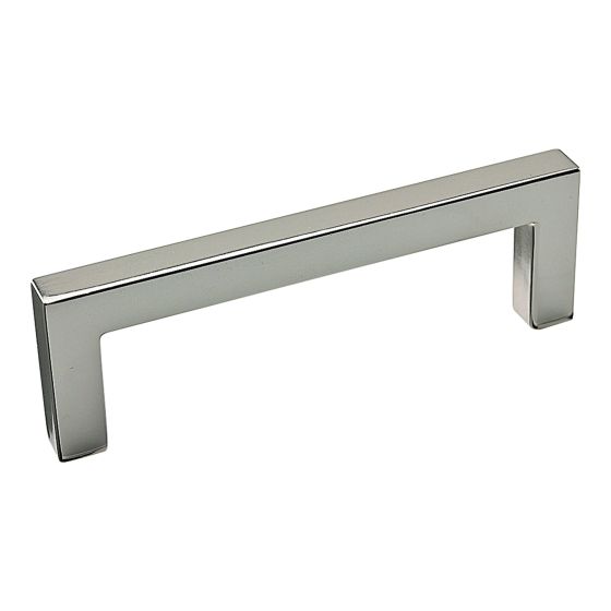 Poignée contemporaine en métal Lambton, nickel, 1/pqt, 96 mm