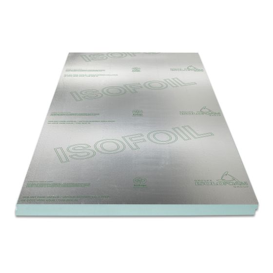 Panneau isolant rigide pare-vapeur Isofoil - 3" x 4' x 8'