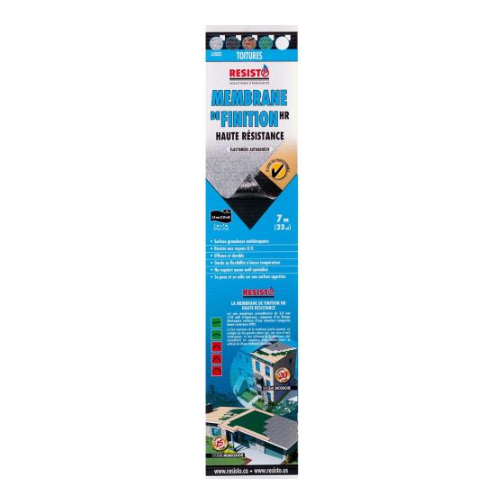 Membrane de finition HR, 1 m x 7 m, noir