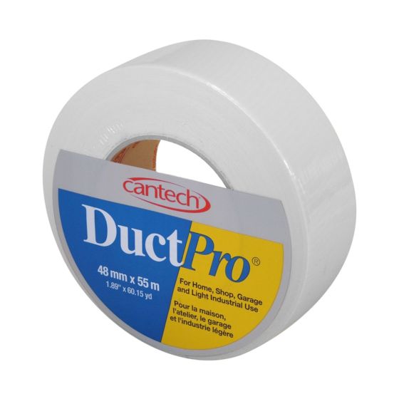 Ruban de toile Duct Pro, blanc, 48 mm x 55 m