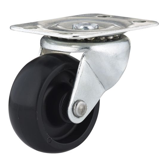 Industrial Black General Duty Polypropylene Caster - Model: Swivel - 2" x 62 mm
