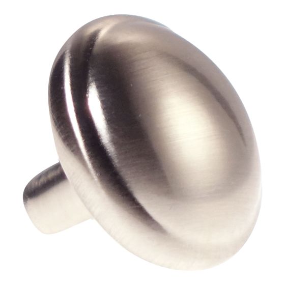Bouton traditionnel en métal Marseille, Village, nickel brossé, 10/pqt, 28 mm
