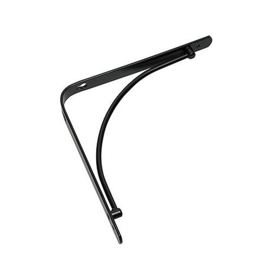 Decorative Shelf Bracket - Matte black - 20 mm x 8"