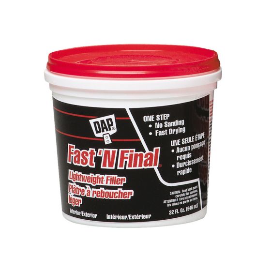 Plâtre à reboucher léger, blanc, 946 ml