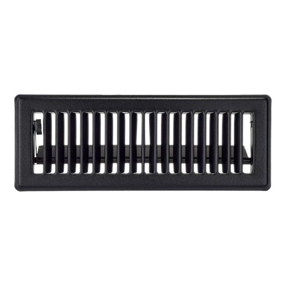 Floor Register - Black - 4" x 10"