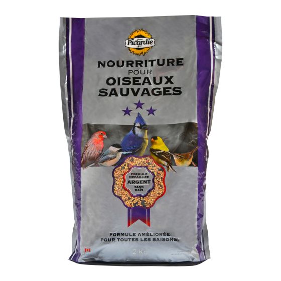 Nourriture pour oiseaux sauvages, sans maïs, 2 kg