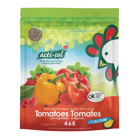 Engrais pour tomates et légumes 4-6-8, 2,5kg