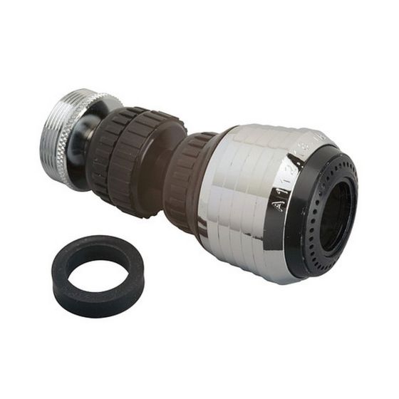 Deluxe Swivel Spray Aerator - Black