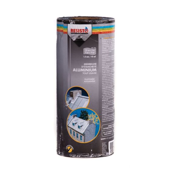 All-purpose waterproofing membrane - 36" x 16.4' - Aluminium
