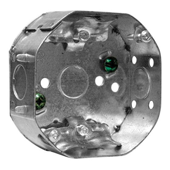 Boîte électrique octogonale, 4" x 1 1/2", 4/pqt