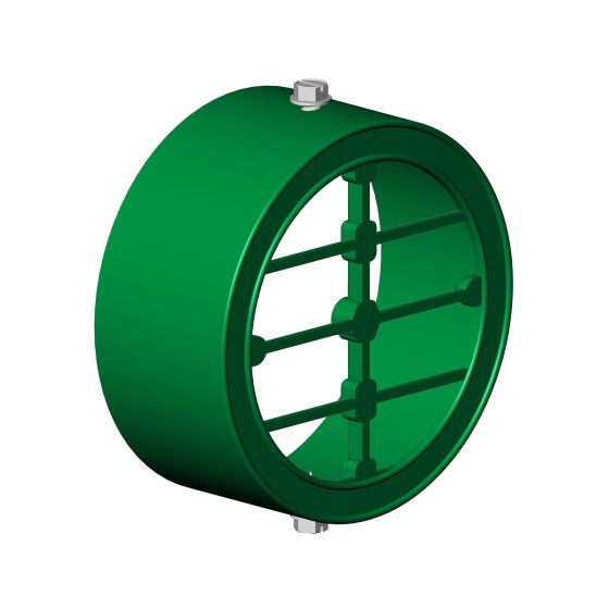 Grille de drain à gros trou, 4", vert