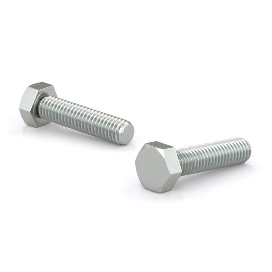 Boulons à tête hexagonale − calibre 2 − Zinc, 1", 50/pqt