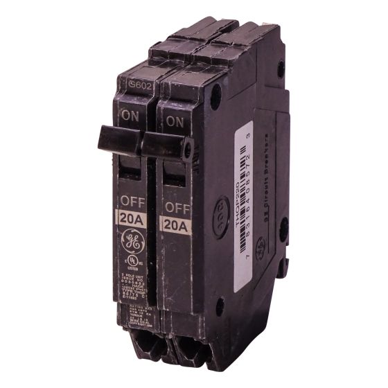 Disjoncteur bipolaire G.E., 20 A