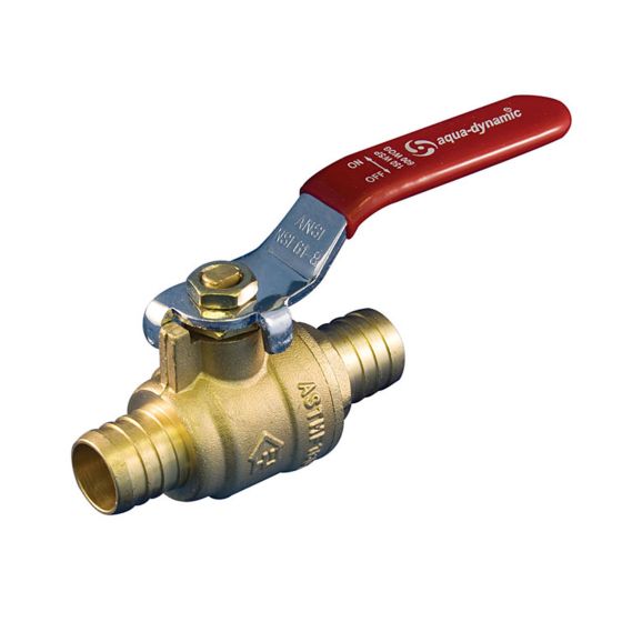 Pex ball valve no lead 1/2" pex