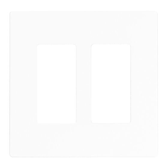 Wallplate - Double - White