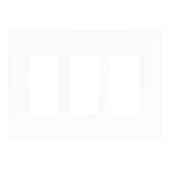 Wallplate - Triple - White