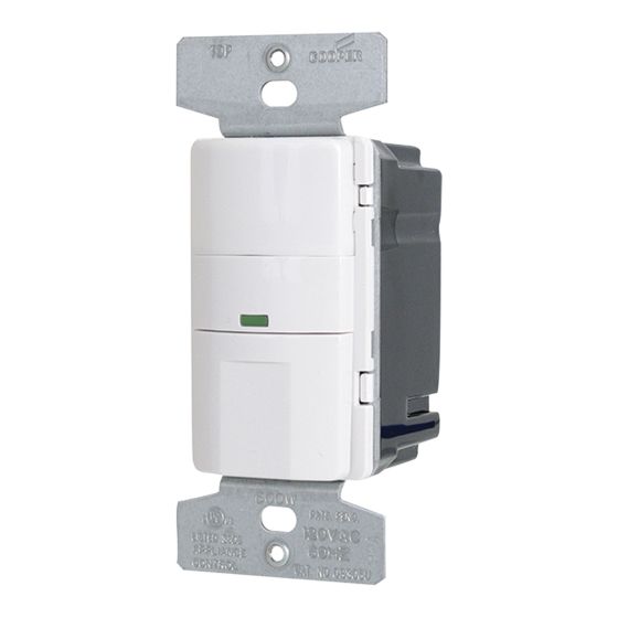 Interrupteur et détecteur de mouvement, Eaton, 180°, 600W, 120 V