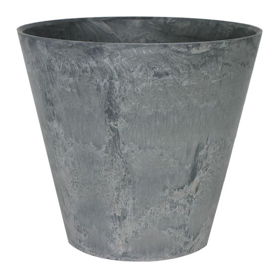 Pot de fleurs Claire, fini pierre, 9"
