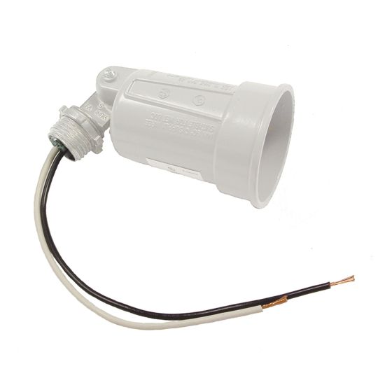 Exterior Lampholder - White