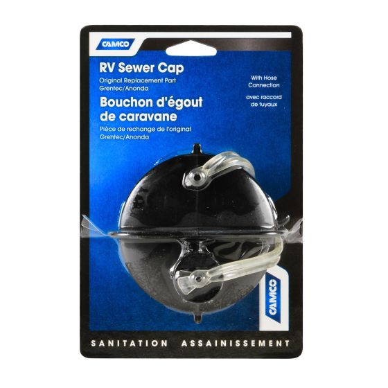 RV sewer cap hose