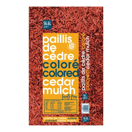 Cedar Mulch - 56 l - 2 ft² - Red