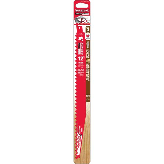 Lames au carbure Demo Demon d’élagage DIABLO, 12", 3/pqt
