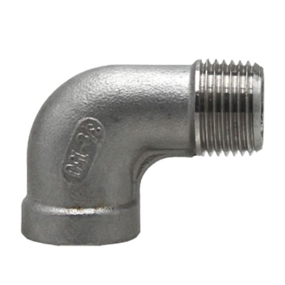 Coude en acier inoxydable 90°, 3/8"