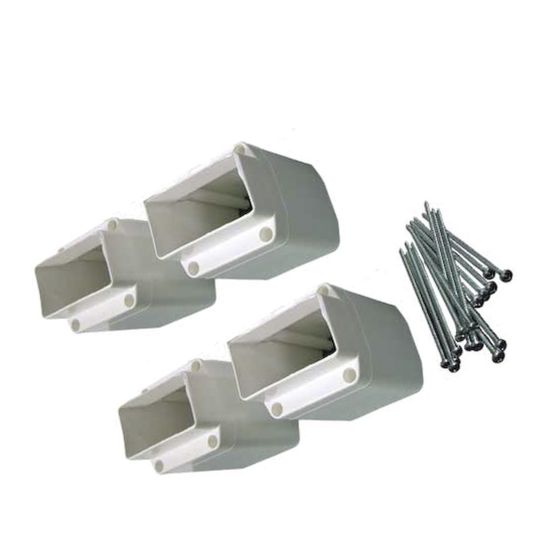 Support à angle pour rampes de pvc EMS