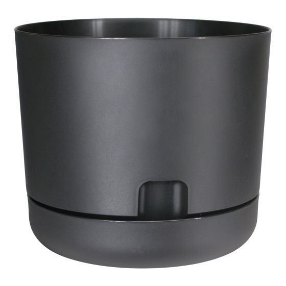 Jardinière Oasis à auto-arrosage, noir, 12"