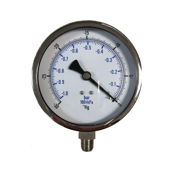 Vacuum Meter - Stainless - 2 1/2"