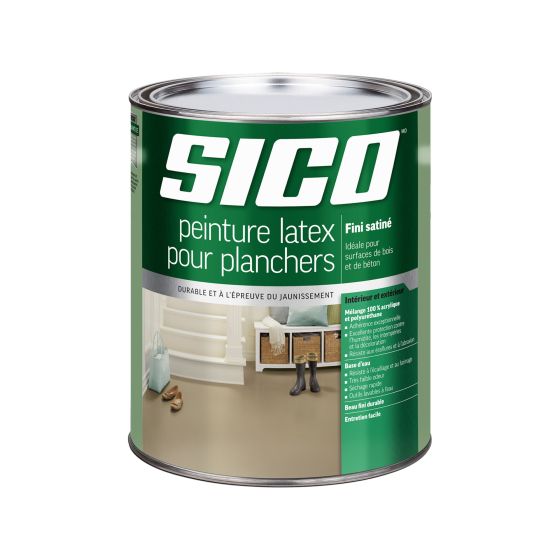 Peinture SICO Peinture pour planchers, Satiné, Base 1, 946 ml