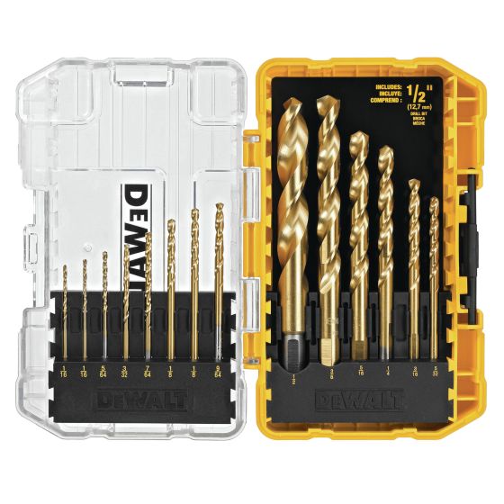 14 Piece Titanium Speed Tip Drill Bit Set
