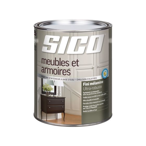 Peinture SICO Meubles et armoires, Mélamine, Base 3, 946 ml