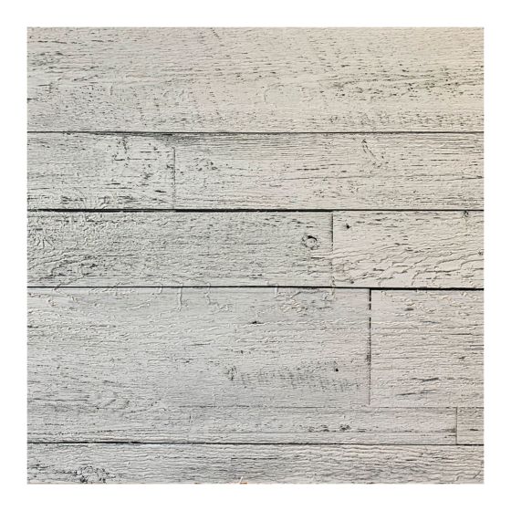 Decorative Panel - Barn Wood - Bromont - White - 4' x 8'