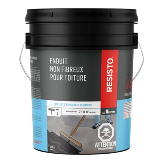 Enduit non fibreux pour toiture, 18,9 l