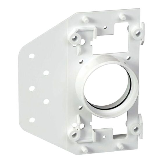 Wall entry panel with PVC plaster protection, white