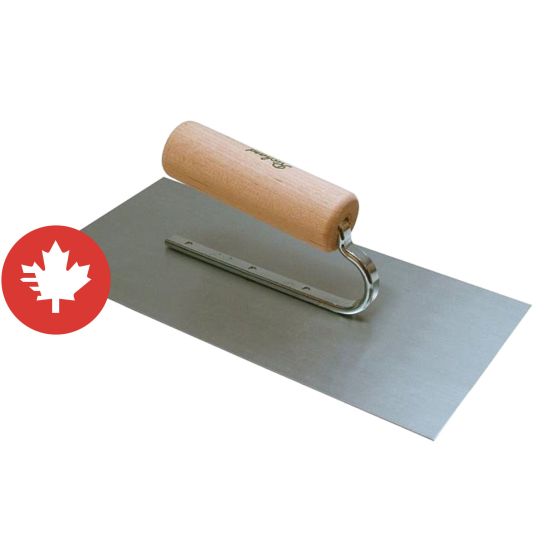 Truelle de finition, 10" x 4 3/4", acier carbone
